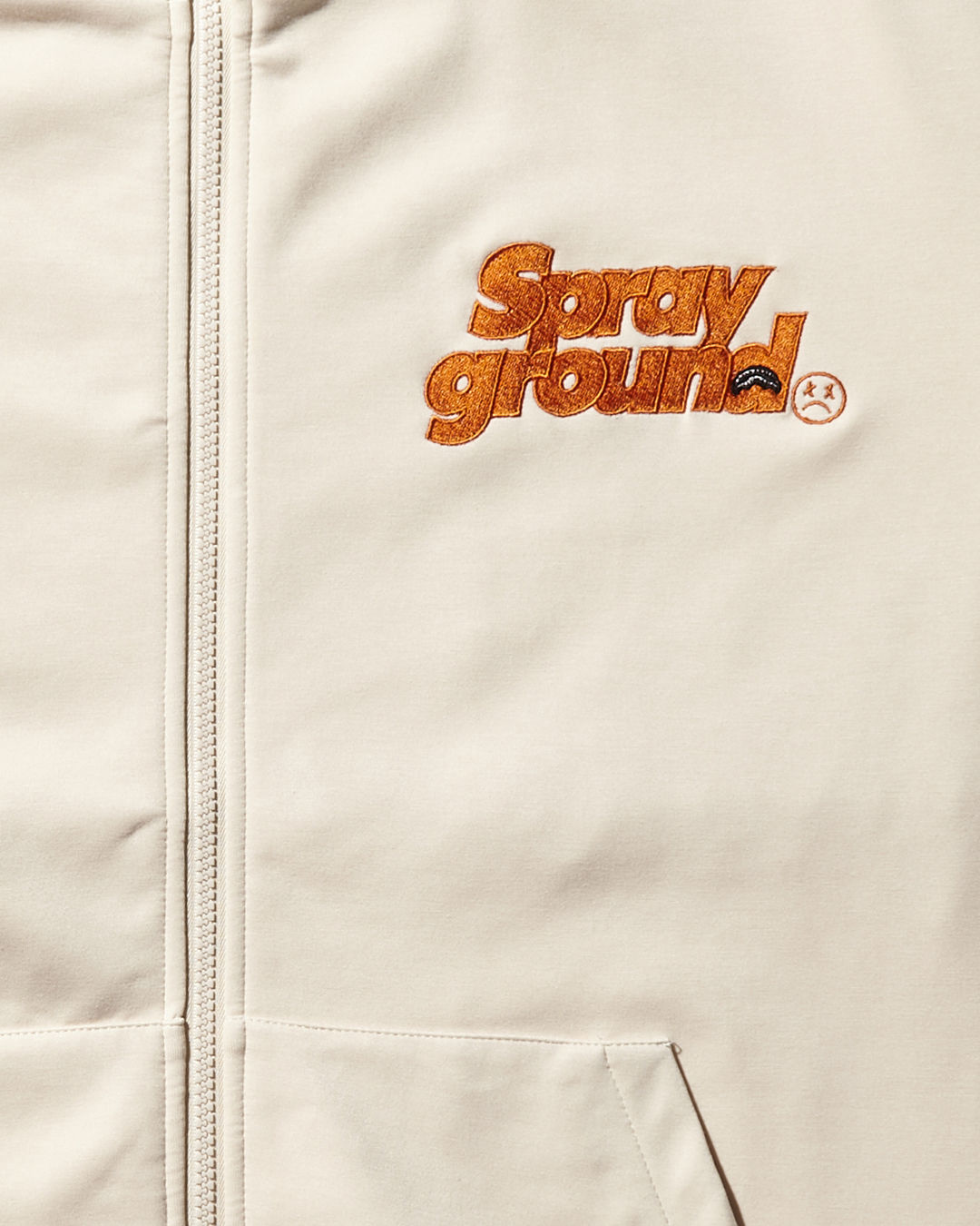 SG ZIP FRONT LOGO JACKET (BEIGE)