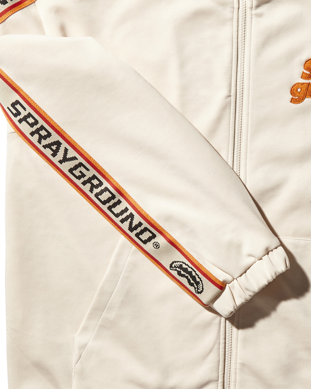 SG ZIP FRONT LOGO JACKET (BEIGE)