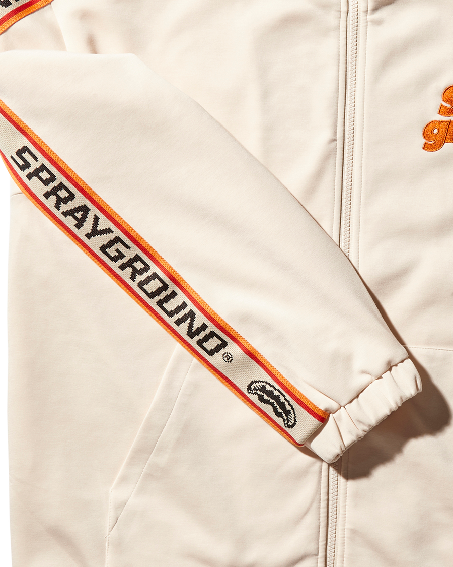 SG ZIP FRONT LOGO JACKET (BEIGE)