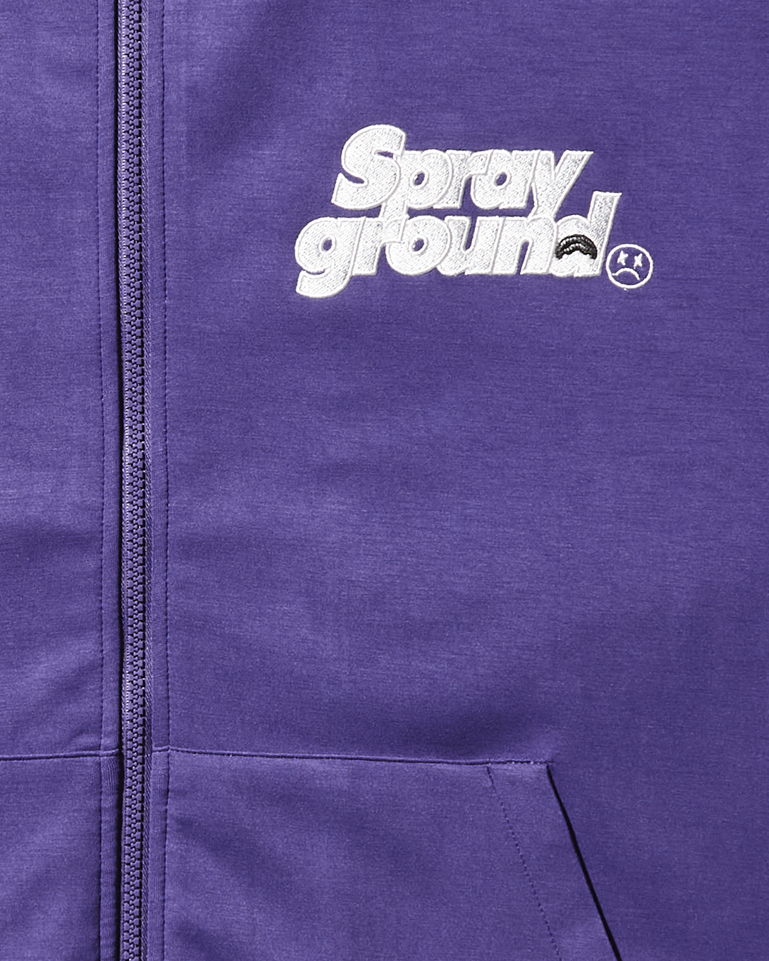 SG ZIP FRONT LOGO JACKET (PURPLE)