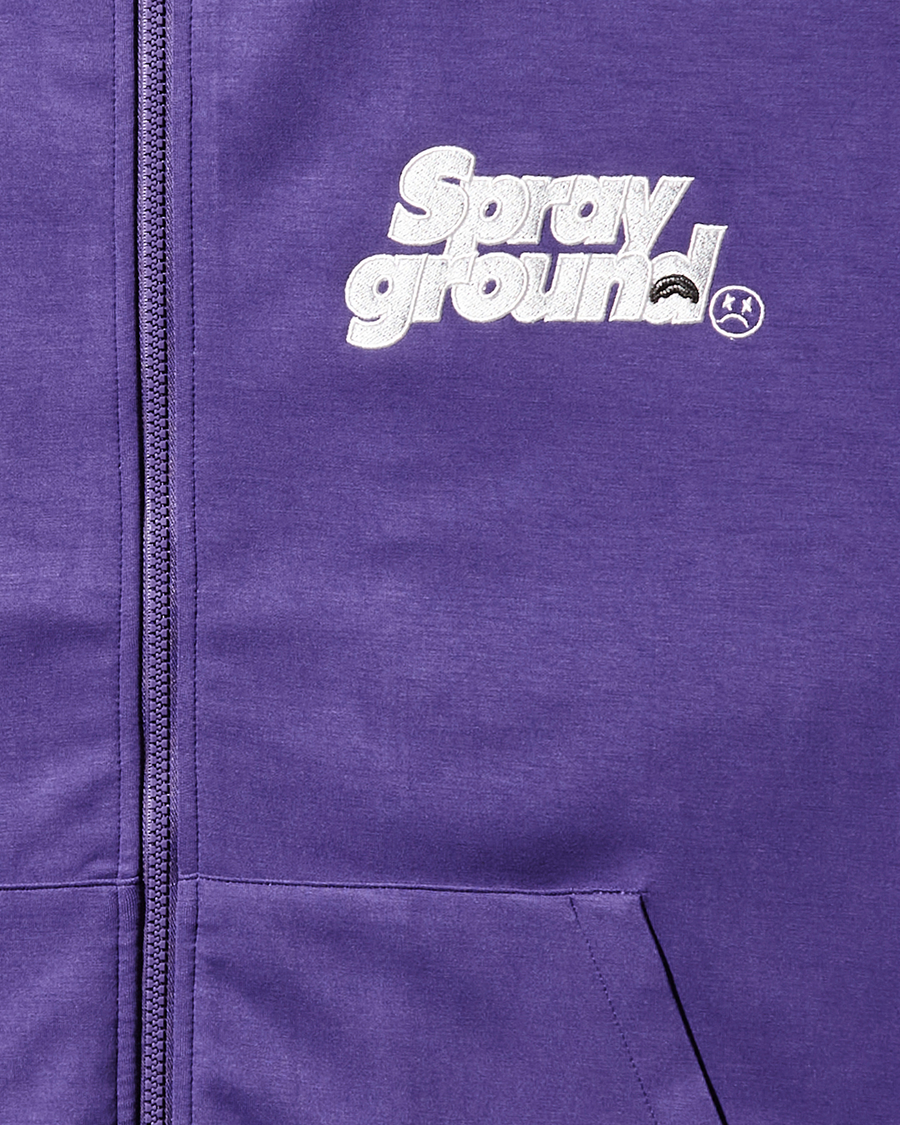 SG ZIP FRONT LOGO JACKET (PURPLE)