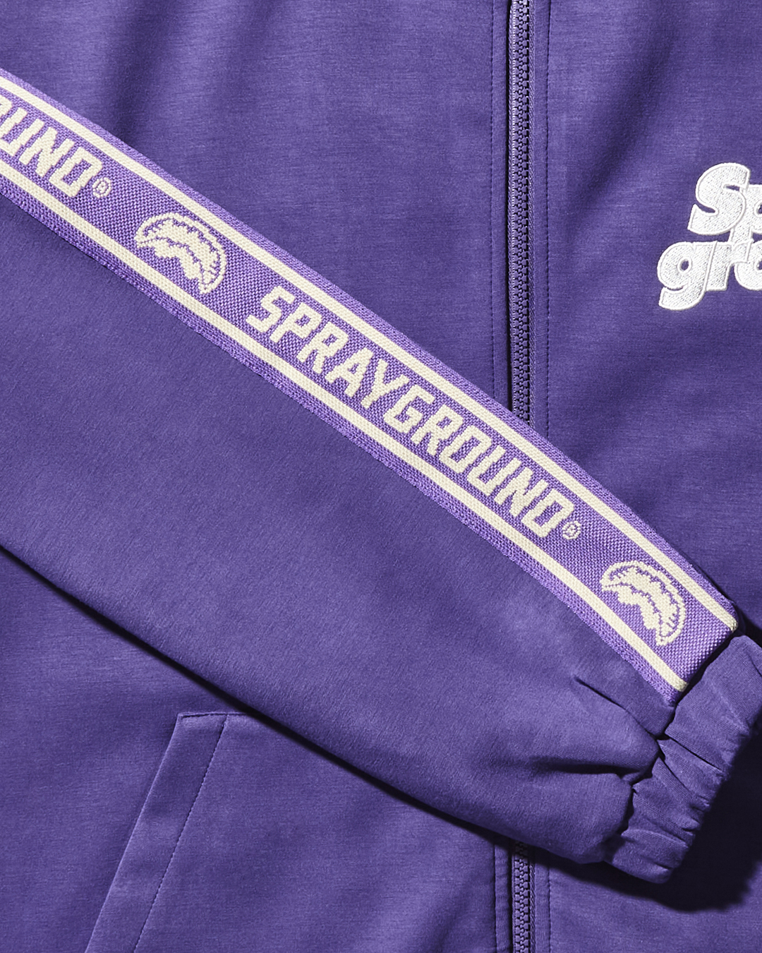 SG ZIP FRONT LOGO JACKET (PURPLE)