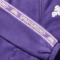 SG ZIP FRONT LOGO JACKET (PURPLE)