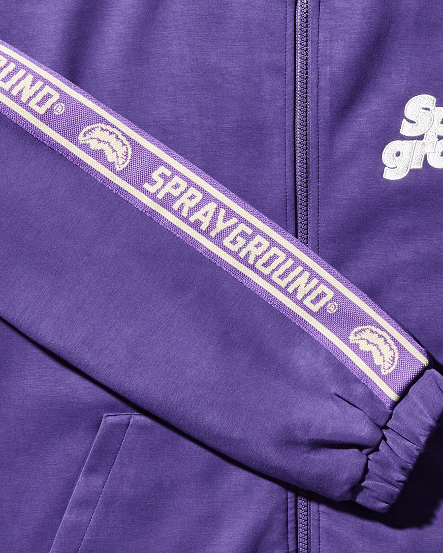 SG ZIP FRONT LOGO JACKET (PURPLE)