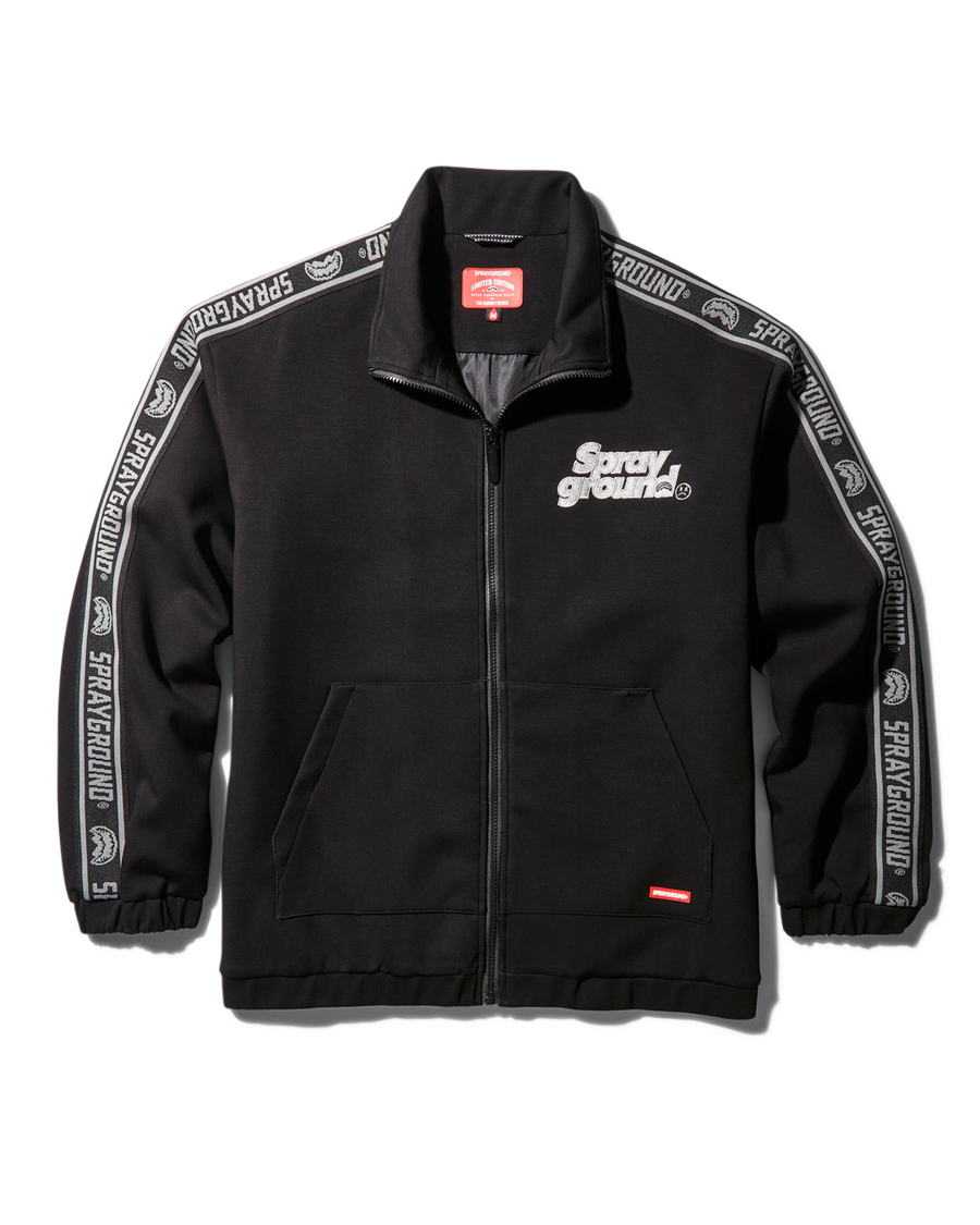 SG ZIP FRONT LOGO JACKET (BLACK)