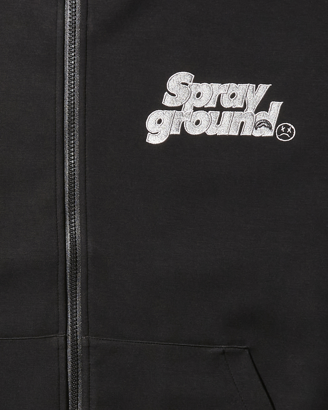 SG ZIP FRONT LOGO JACKET (BLACK)