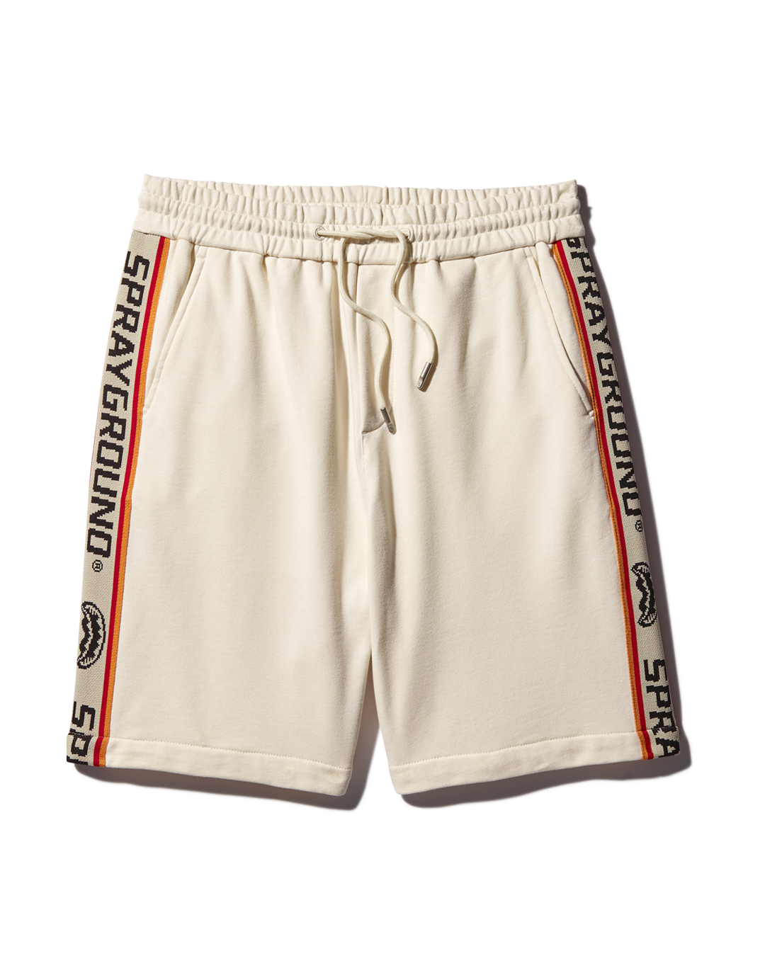 SG LOGO TAPE KNIT SHORTS (BEIGE)