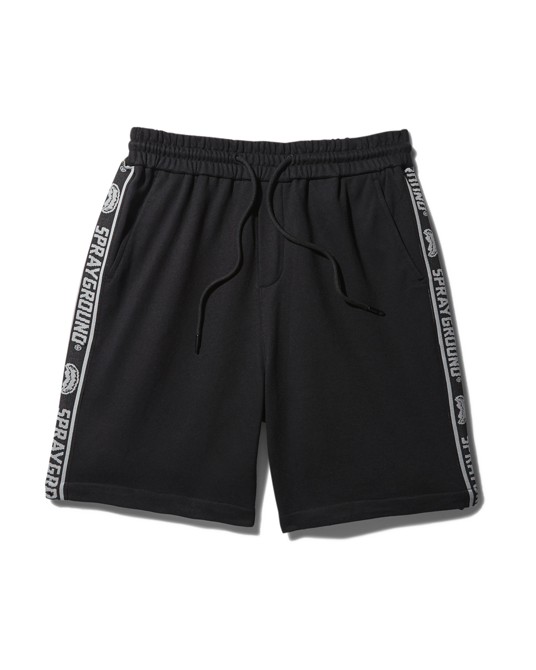 SG LOGO TAPE KNIT SHORTS (BLACK)