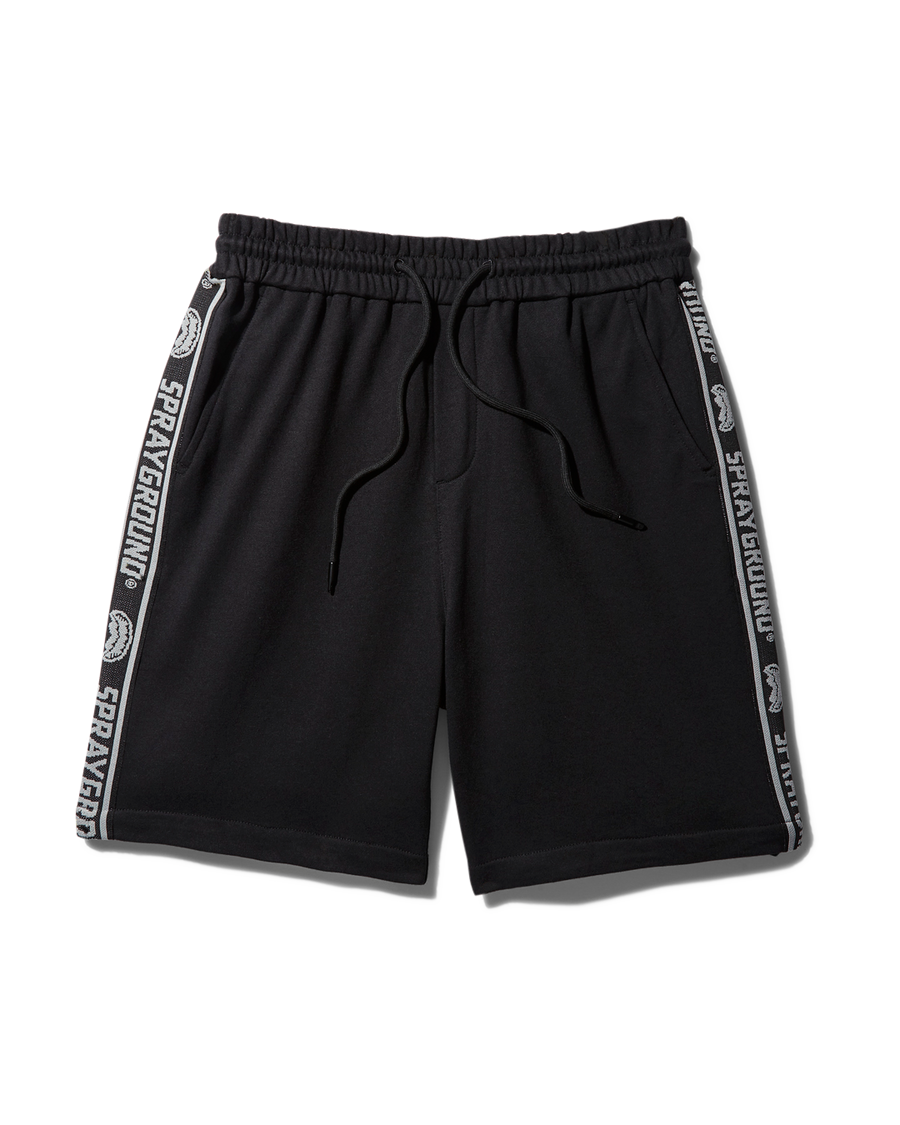 SG LOGO TAPE KNIT SHORTS (BLACK)