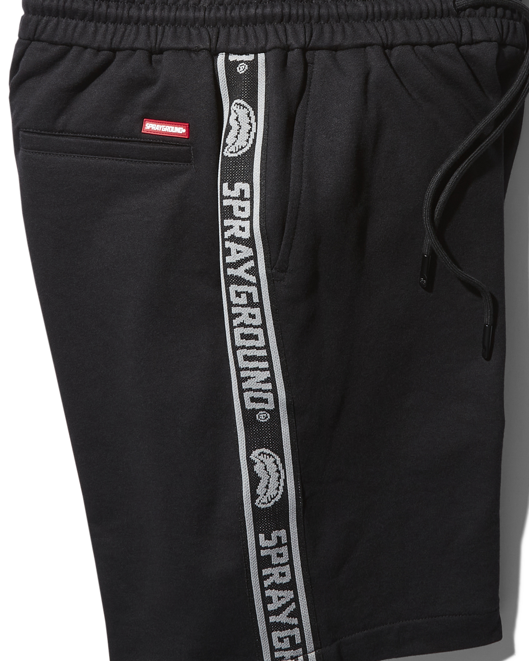 SG LOGO TAPE KNIT SHORTS (BLACK)