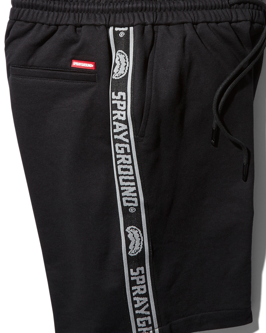 SG LOGO TAPE KNIT SHORTS (BLACK)