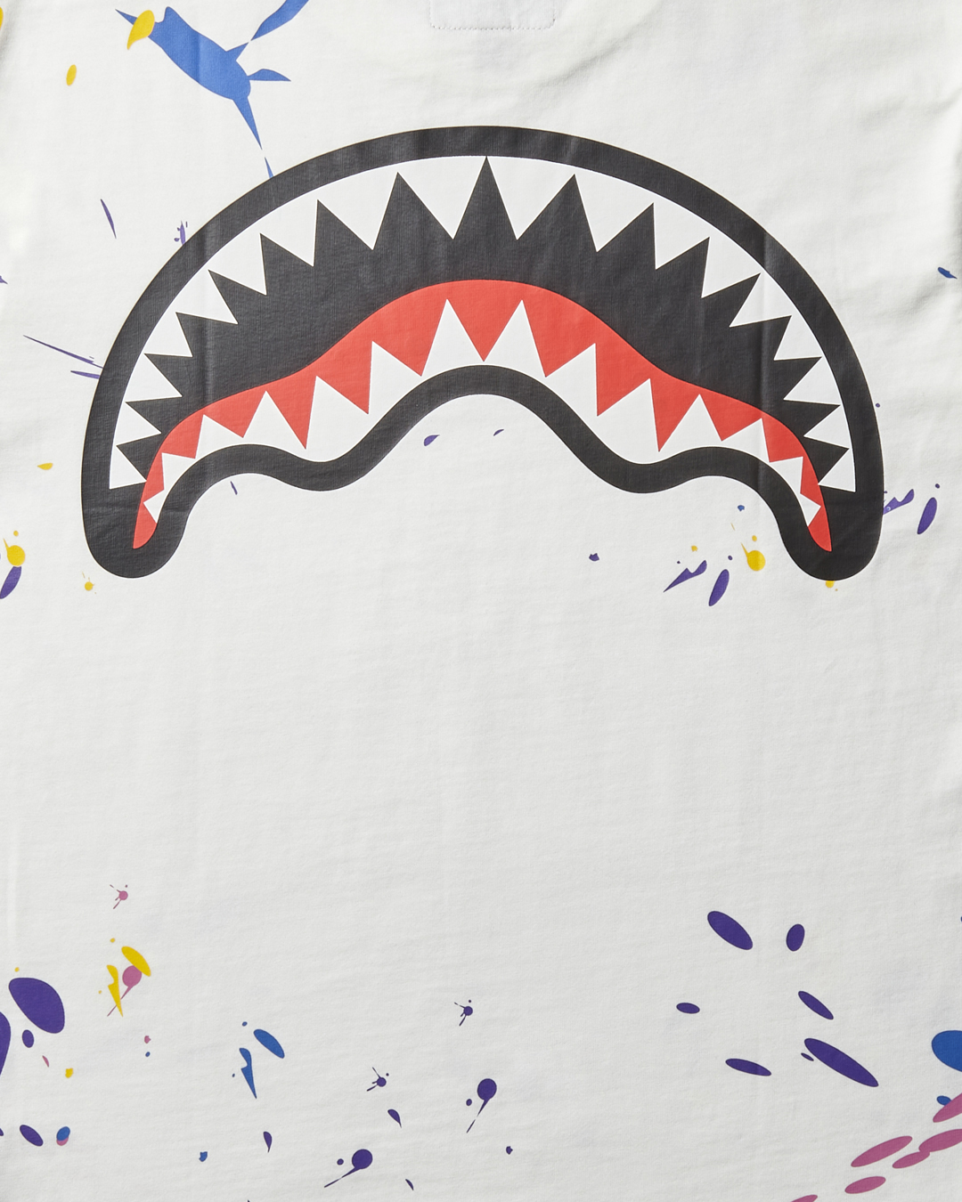 SHARK MOUTH SPLAT T-SHIRT (WHITE)