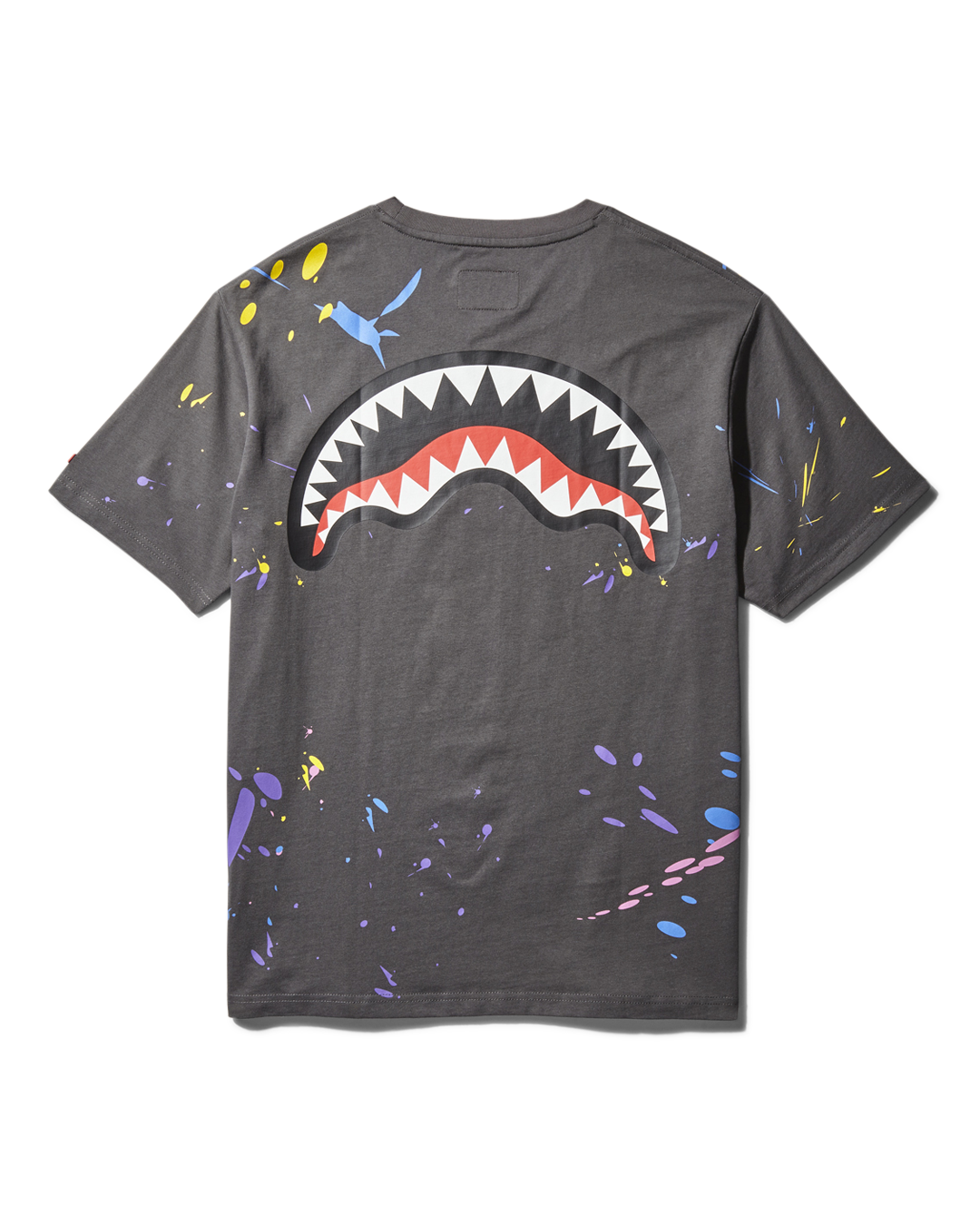 SHARK MOUTH SPLAT T-SHIRT (DARK GRAY)