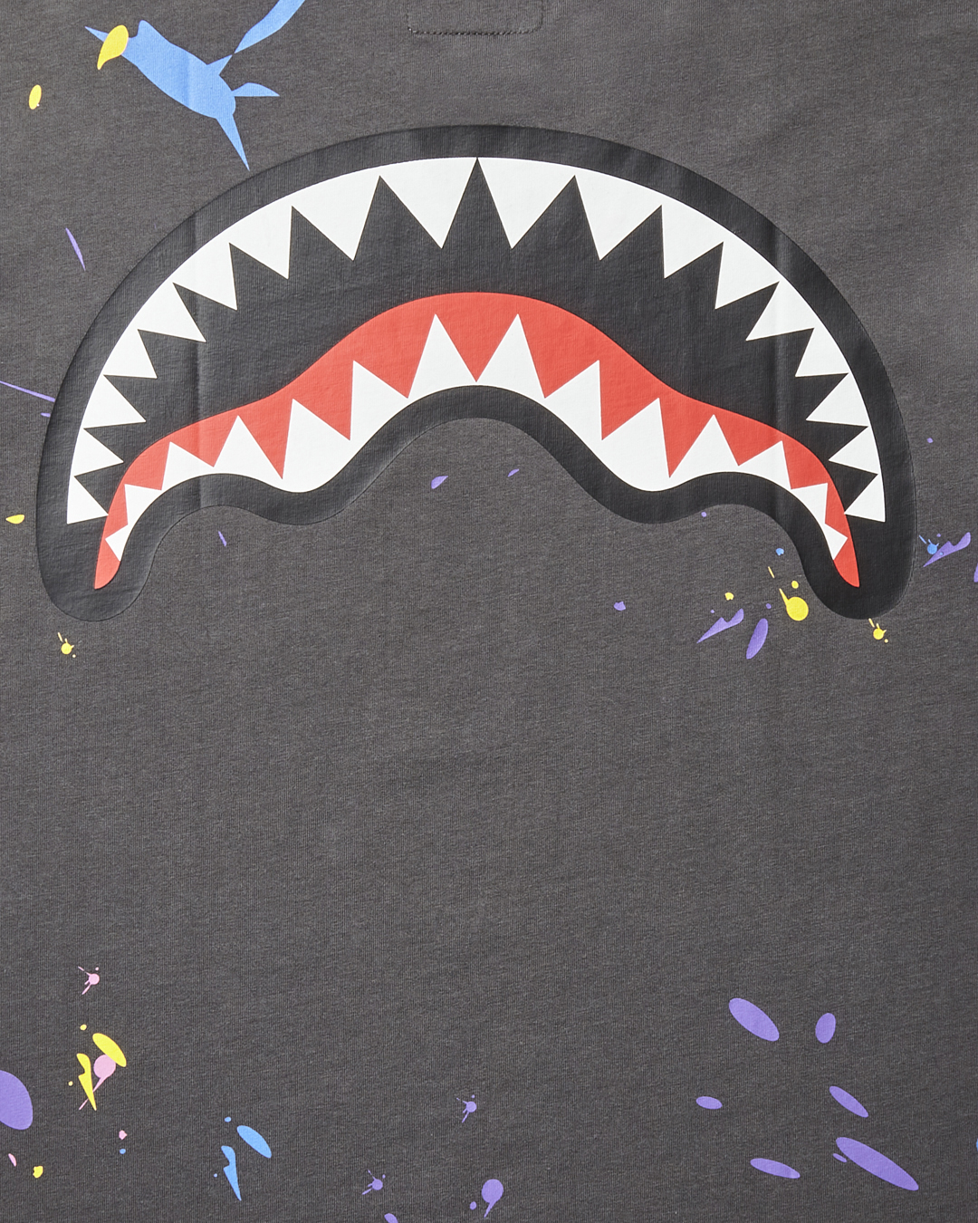 SHARK MOUTH SPLAT T-SHIRT (DARK GRAY)