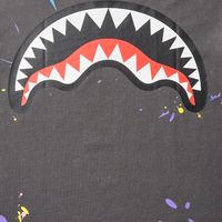 SHARK MOUTH SPLAT T-SHIRT (DARK GRAY)