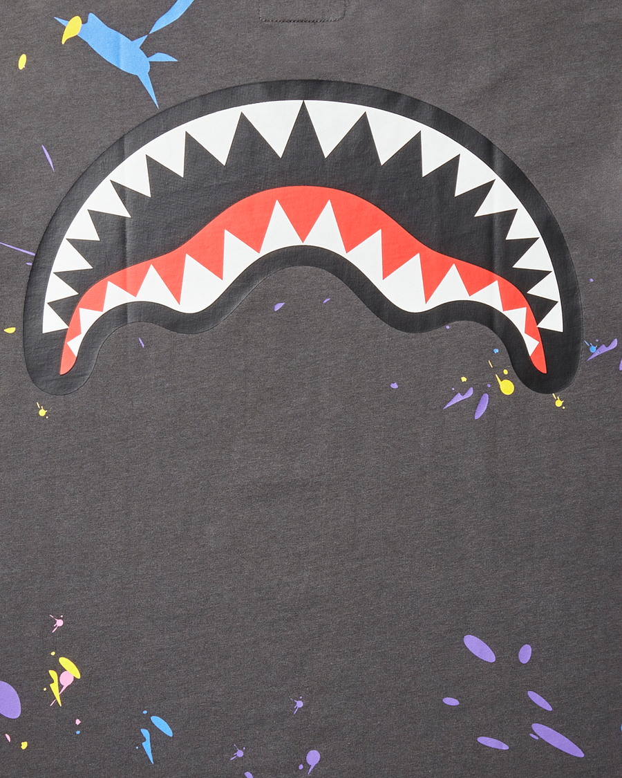 SHARK MOUTH SPLAT T-SHIRT (DARK GRAY)