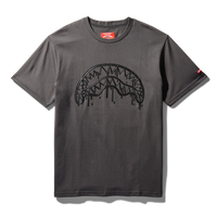 SHARK MOUTH PRINT T-SHIRT (DARK GRAY)