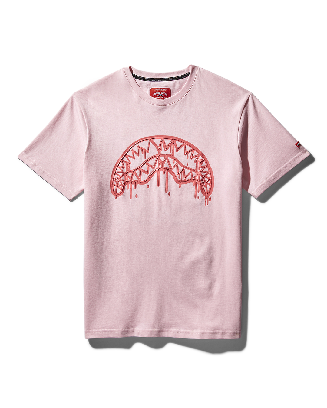 SHARK MOUTH PRINT T-SHIRT (PINK)