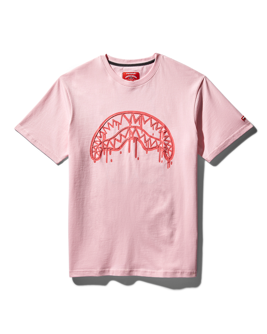 SHARK MOUTH PRINT T-SHIRT (PINK)