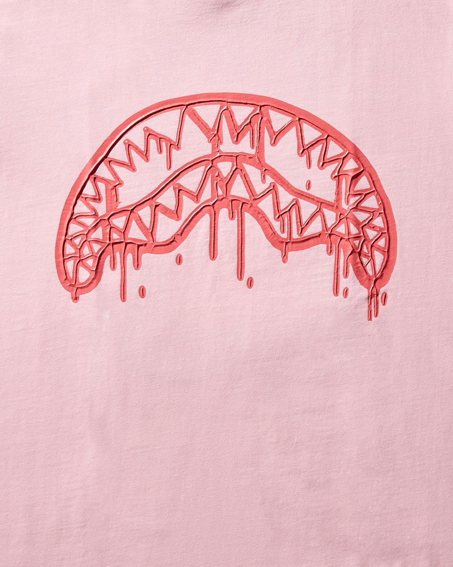 SHARK MOUTH PRINT T-SHIRT (PINK)