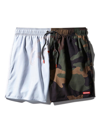 SPLIT BITE CAMO SHOTO SWIM TRUNKS